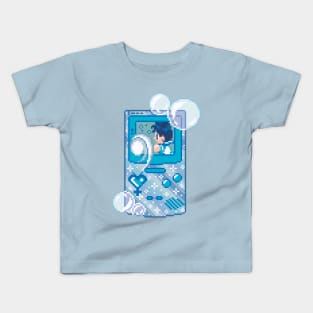 Anime Handheld Pixel Art Kids T-Shirt